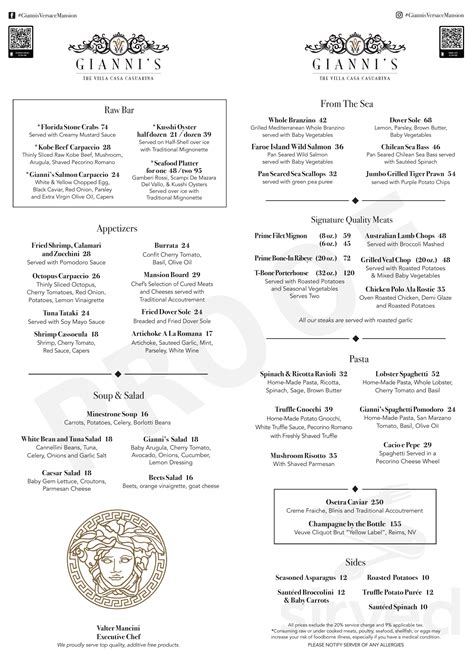 versace villa miami menu|versace mansion private dining.